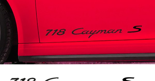 SALE! 718 Cayman S Decal decals & stickers online - 10% OFF
