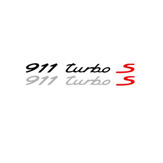 Two 911 turbo S Decals