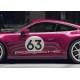 Retro Racing number side decal for a Porsche