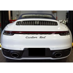Custom TEXT in Porsche Font decal