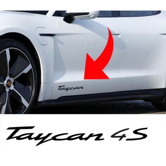 Porsche Taycan 4s Door Decal