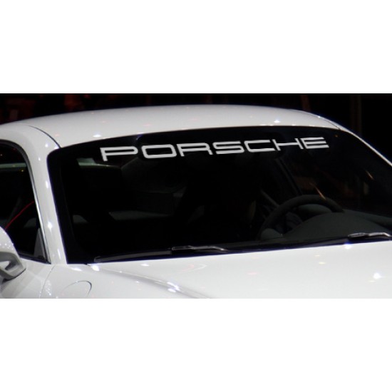 PORSCHE  Windshield spoiler Decal letters