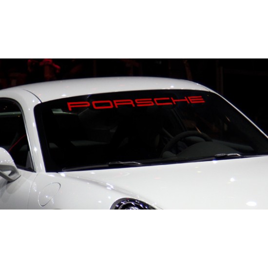 PORSCHE  Windshield spoiler Decal letters