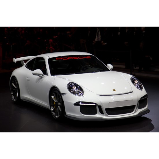 PORSCHE  Windshield spoiler Decal letters