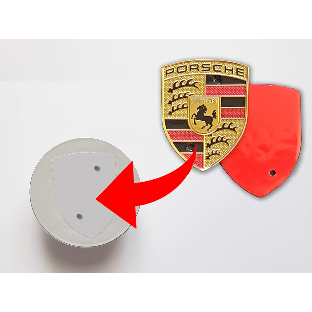 SALE! Porsche Crest center caps wheel logo crest sticker