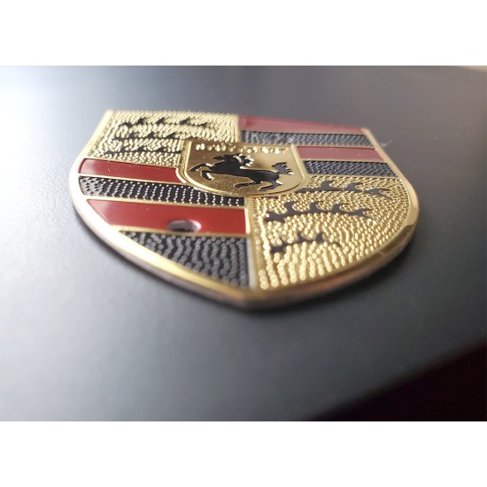 Porsche Aluminum center cap emblem