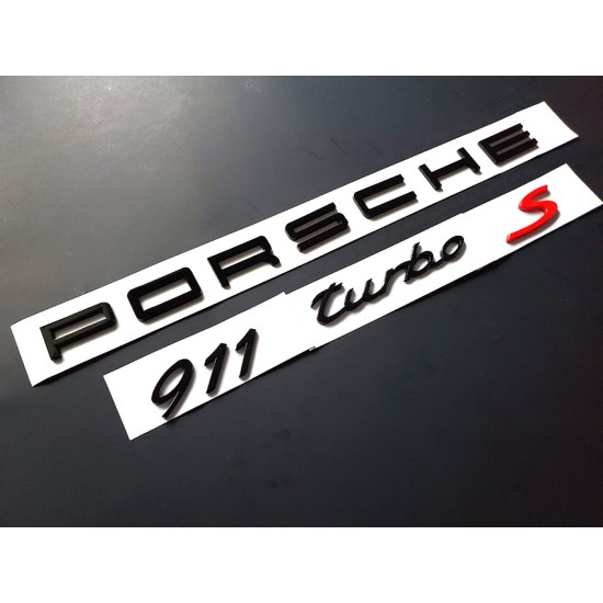 PORSCHE 911 turbo S Emblem