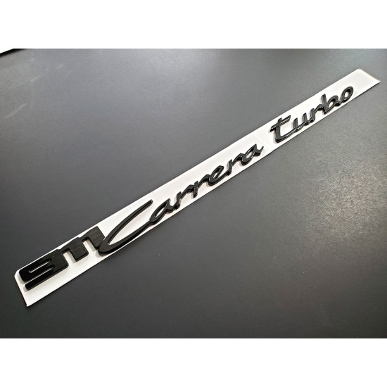 Black 911 Carrera turbo Emblem (2020 - up) 992