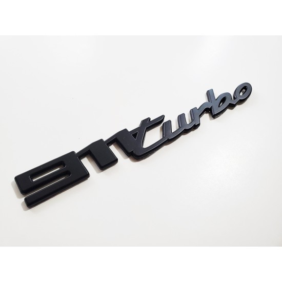 MATTE Black 911 turbo Emblem (2020 - up) 992