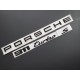 Black 911 Turbo S trunk Emblem badge (2020 - up) 992