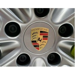 Porsche Light Silver Center Caps (76mm)