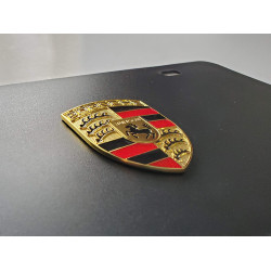 Porsche License plate with Crest Logo