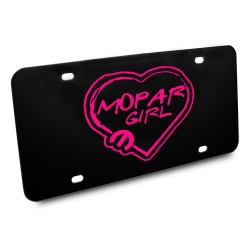 Mopar Girl heart Vanity Plate