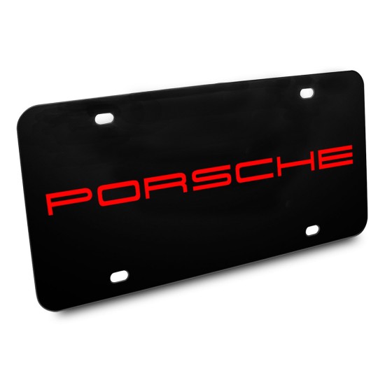 Porsche letters custom license Plate