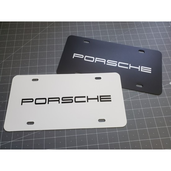 Porsche letters custom license Plate