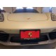 Porsche License plate with Crest Logo