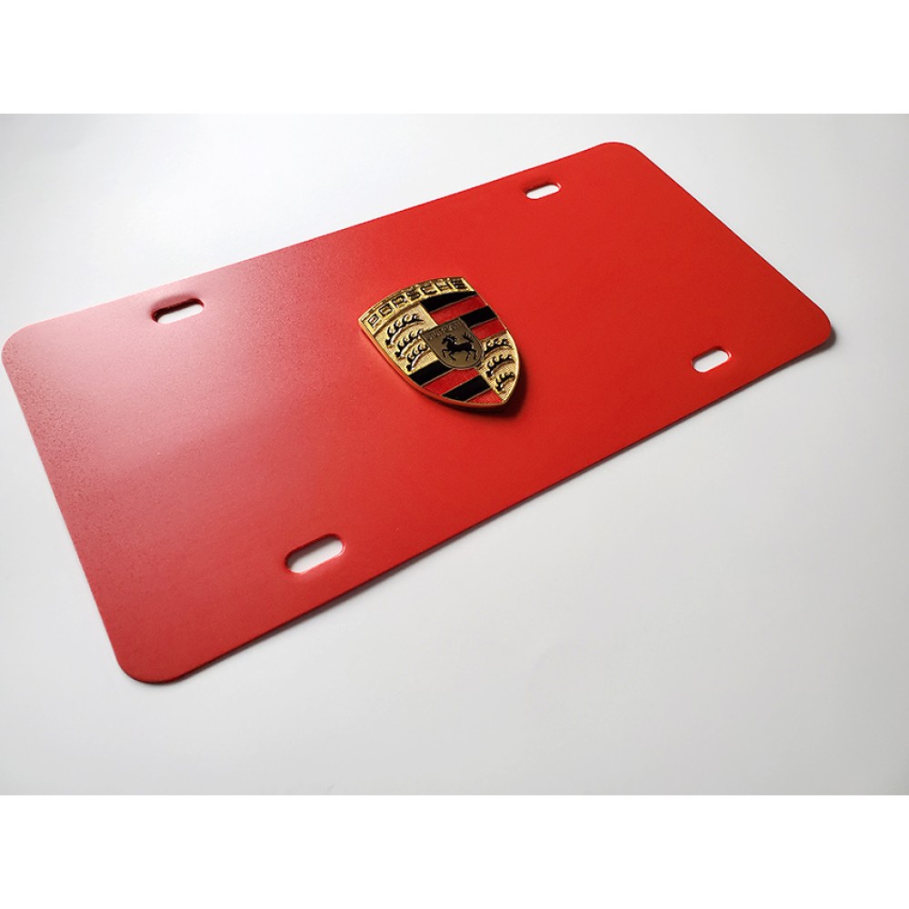 SALE! Buy Porsche Crest Logo Vanity Plate online Cheap