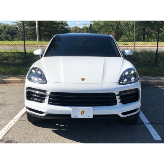 Porsche License plate with Crest Logo