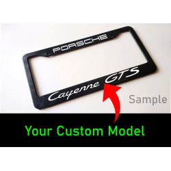 Custom Cayenne License plate frame