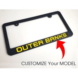 Custom license plate frame for Ford Bronco 