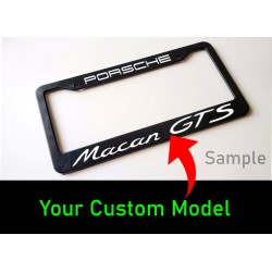 Custom Macan License plate frame