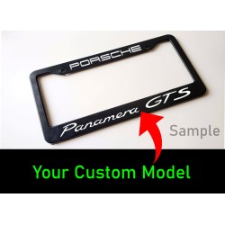 Custom Panamera License plate frame