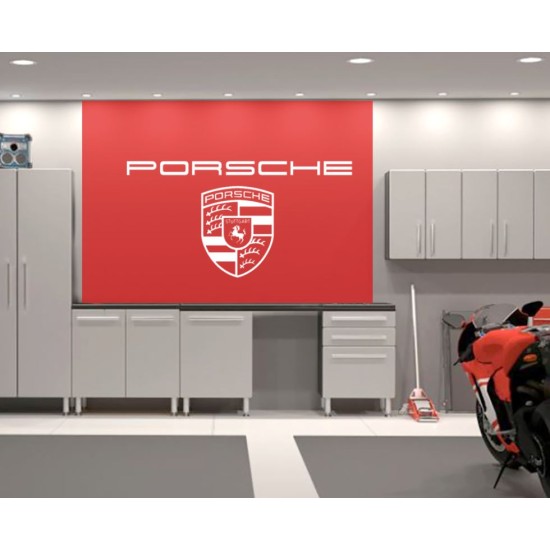 Porsche Garage Wall decal sign v1