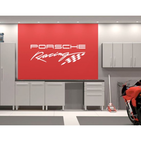 Porsche Racing Garage Wall decal sign
