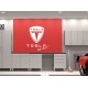 TESLA logo Garage Wall decal sign - v1